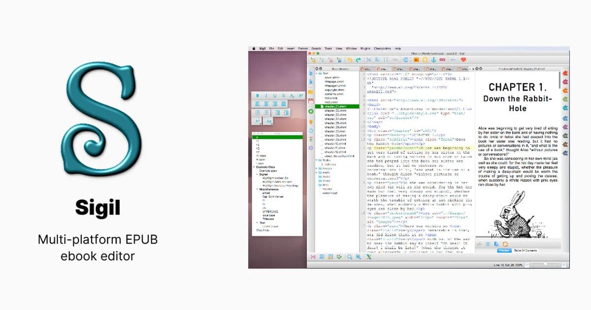 Sigil 2.8 Brings Built-in Image Editing, CSS De-Nesting, and Support for More Media Types
