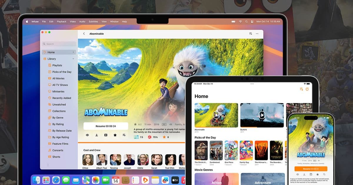Infuse 8.4 introduces extras, intro skipping, home screen favorites, and improved playback