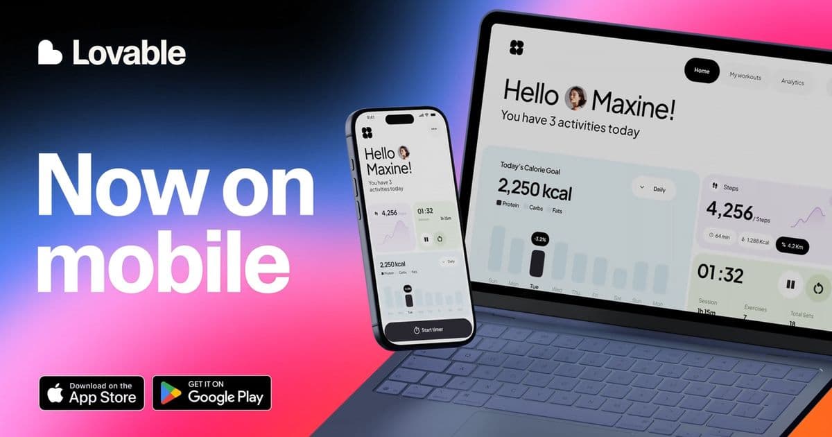 Lovable Launches Mobile App for iOS and Android Devices